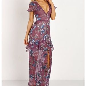 For Love & Lemons Cleo Floral Maxi Dress